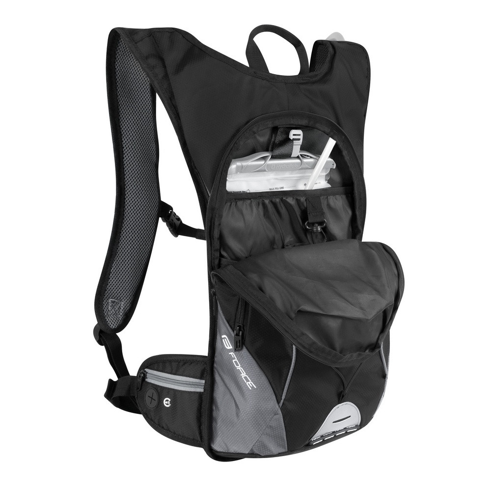 Рюкзак с гидропаком Force Berry Ace Plus 12L+2L, black/grey - фото 3 - id-p216562329