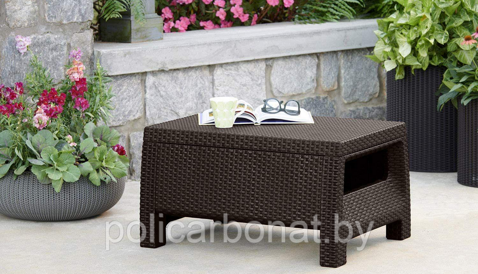 Столик журнальный Corfu Table, коричневый - фото 2 - id-p107896769