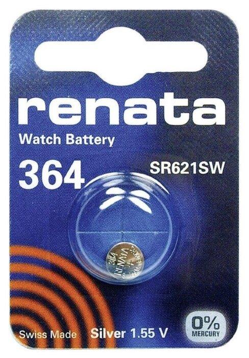 Батарейка Renata 364 (SR621SW, SR621, SR60) - фото 1 - id-p216563773