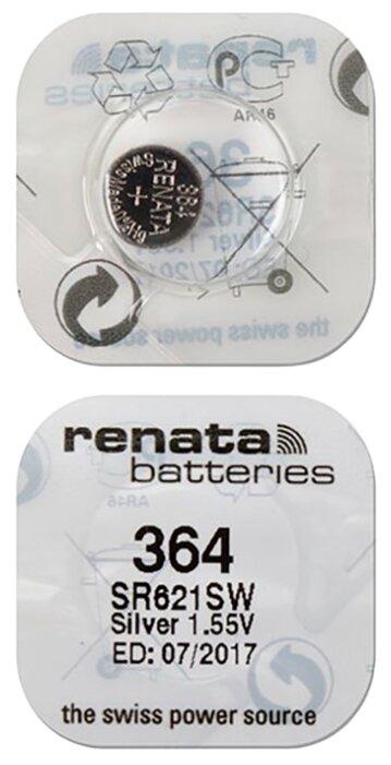 Батарейка Renata 364 (SR621SW, SR621, SR60) - фото 2 - id-p216563773