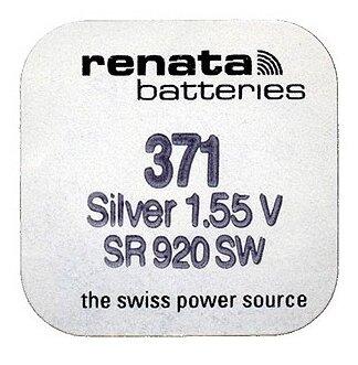 Батарейка Renata 371 (SR920SW, SR921, SR69) - фото 1 - id-p216563774