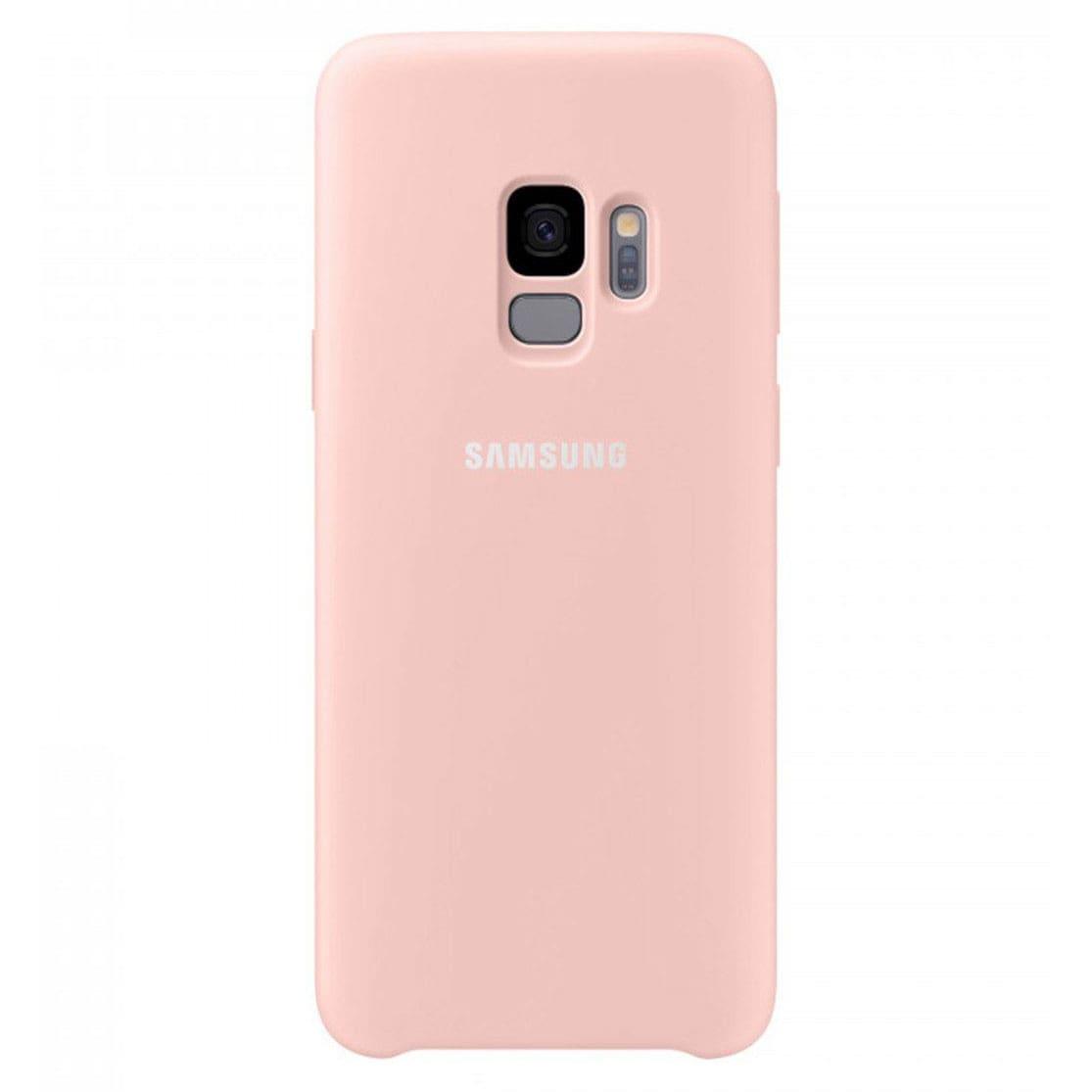 Чехол бампер Silicone Cover для Samsung Galaxy S9 (розовый) - фото 1 - id-p216565892