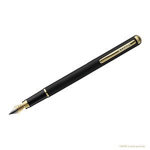 Ручка перьевая Luxor Marvel синяя, 0,8мм, корпус черный/золото