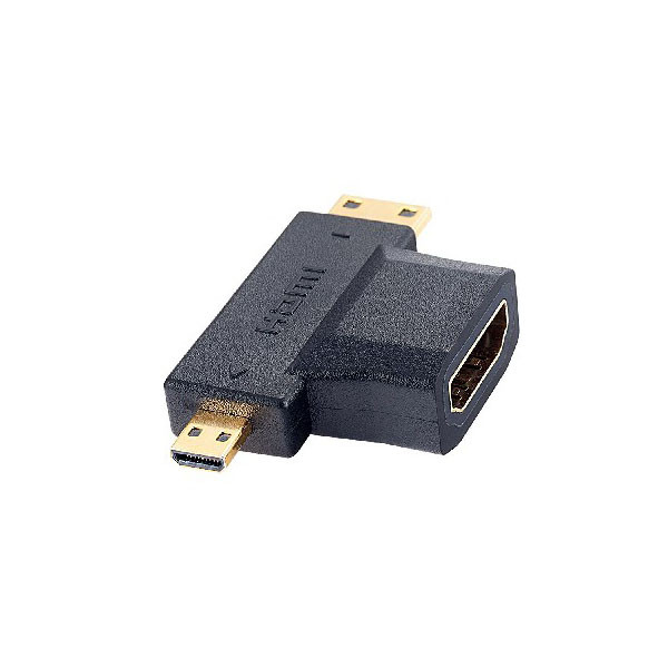 Адаптер Perfeo A7006 HDMI (F) - microHDMI (M), miniHDMI (M) - фото 1 - id-p216563973