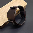 Авторский кожаный ремешок ручной работы для часов FOSSIL 22 мм M160-22-22, фото 6
