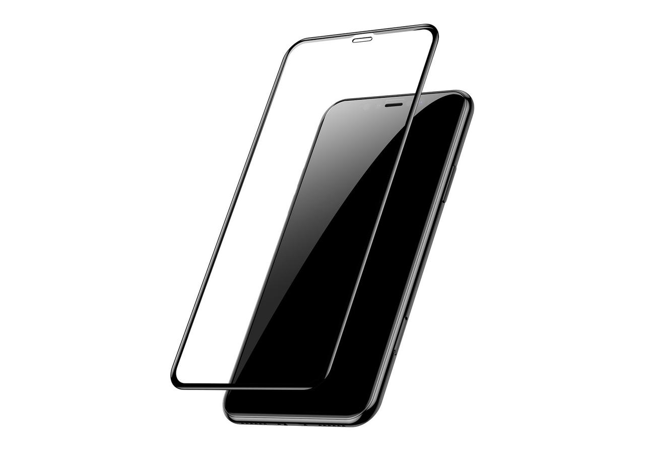Защитное стекло для Apple iPhone XR / 11 Baseus 5D Curved-Screen мягкий край - фото 4 - id-p216564087