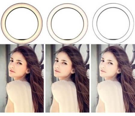 Кольцевая лампа Ring Fill Light 26 см, штатив 2.2м, пульт на шнуре, крепление для смартфона - фото 8 - id-p216564139