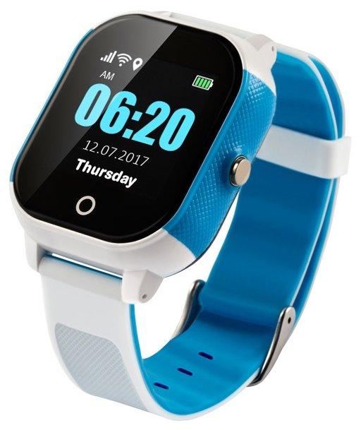 Часы телефон Smart Baby Watch Wonlex GW700S (бело-голубой) - фото 1 - id-p216564161