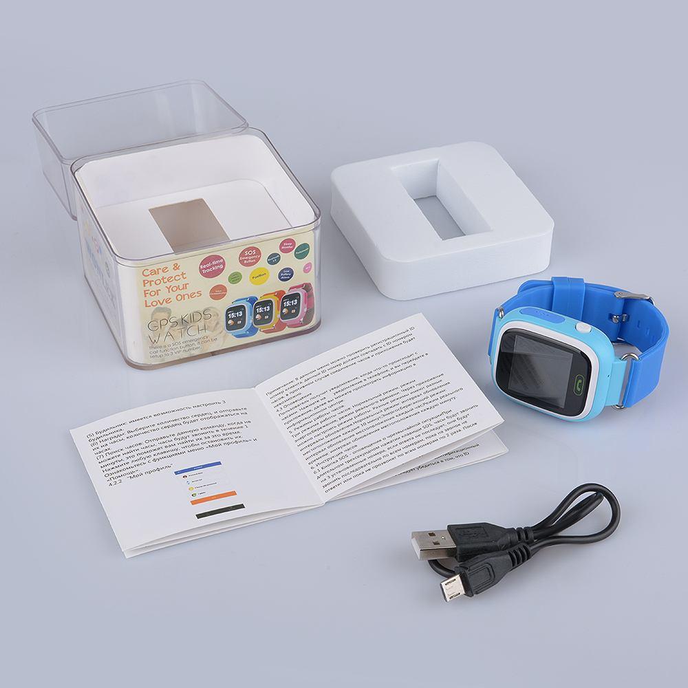 Часы телефон Smart Baby Watch Wonlex Q80 (голубой) - фото 6 - id-p216564174
