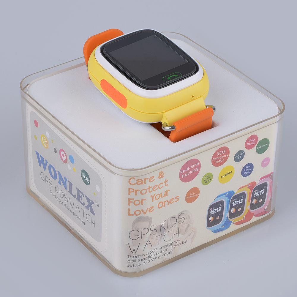 Часы телефон Smart Baby Watch Wonlex Q80 (оранжевый) - фото 3 - id-p216564175