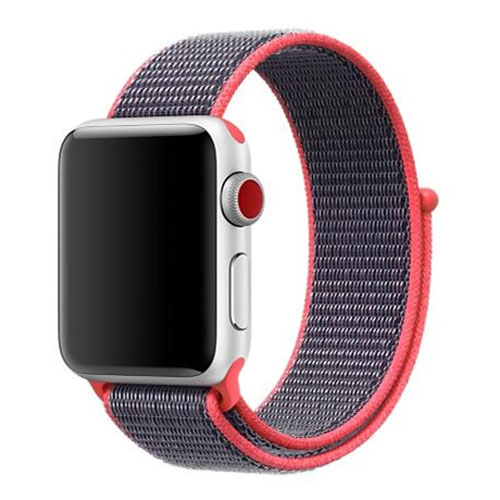 Нейлоновый ремешок для Apple Watch 38-40-41 мм (фиолетово-розовый) - фото 1 - id-p216564194
