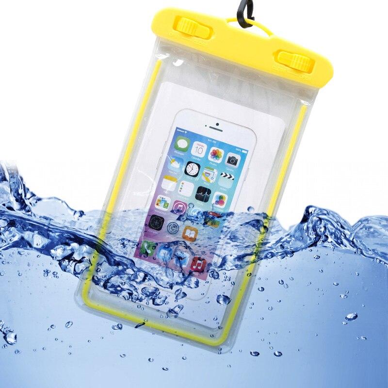 Чехол для телефона водонепроницаемый Oubala 4.7 - 6 дюймов (желтый) - фото 1 - id-p216566245