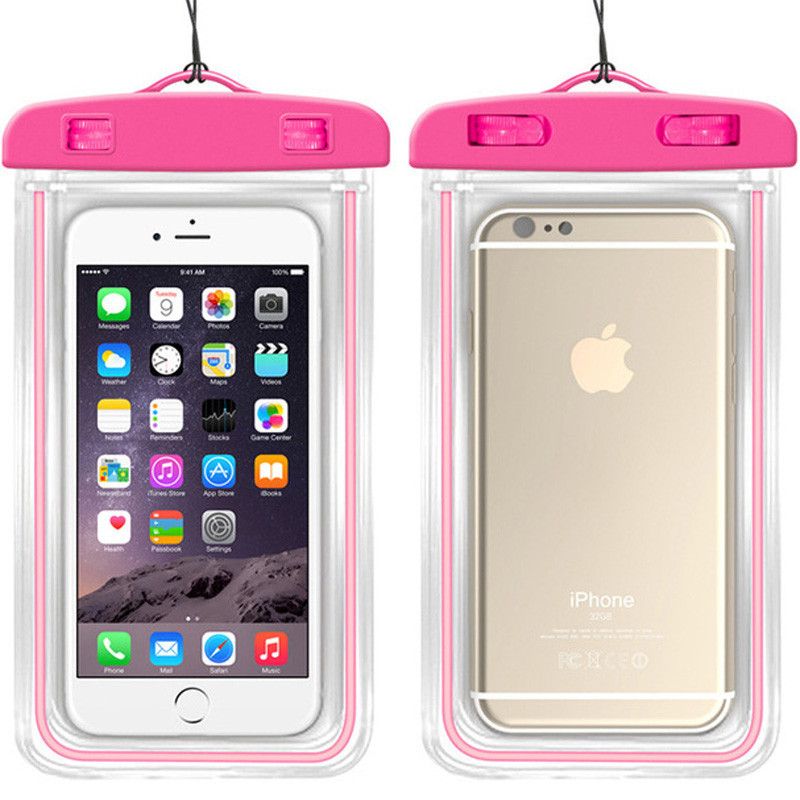 Чехол для телефона водонепроницаемый Oubala 4.7 - 6 дюймов (розовый) - фото 1 - id-p216566248