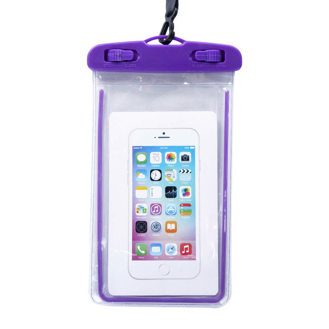 Чехол для телефона водонепроницаемый Oubala 4.7 - 6 дюймов (фиолетовый) - фото 1 - id-p216566250