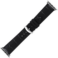 Кожаный ремешок Konaforen для Apple Watch 38-40-41 мм (черный)