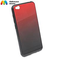 Чехол бампер Color Glass для Xiaomi Redmi GO (красный)