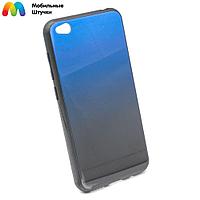 Чехол бампер Color Glass для Xiaomi Redmi GO (синий)