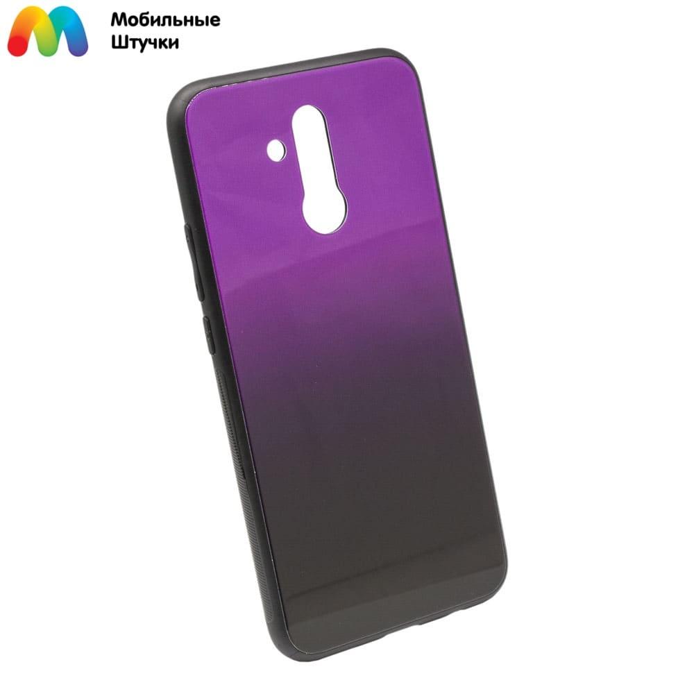 Чехол для Huawei Mate 20 lite бампер Color Glass (фиолетовый) - фото 1 - id-p216566319