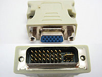 Адаптер Cablexpert DVI-A 24-pin mail to VGA 15-pin HD (DVI-I Dual Link (M) - VGA (F)