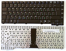 Клавиатура для ноутбука ASUS F3 24pin, чёрная, RU