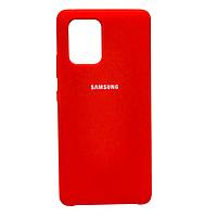 Чехол бампер Silicone Cover для Samsung Galaxy S10 lite, A91, M80S (красный)