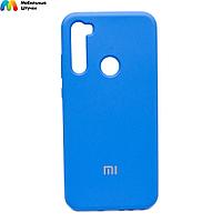 Чехол бампер Silicone Cover для Xiaomi Redmi Note 8T (синий)