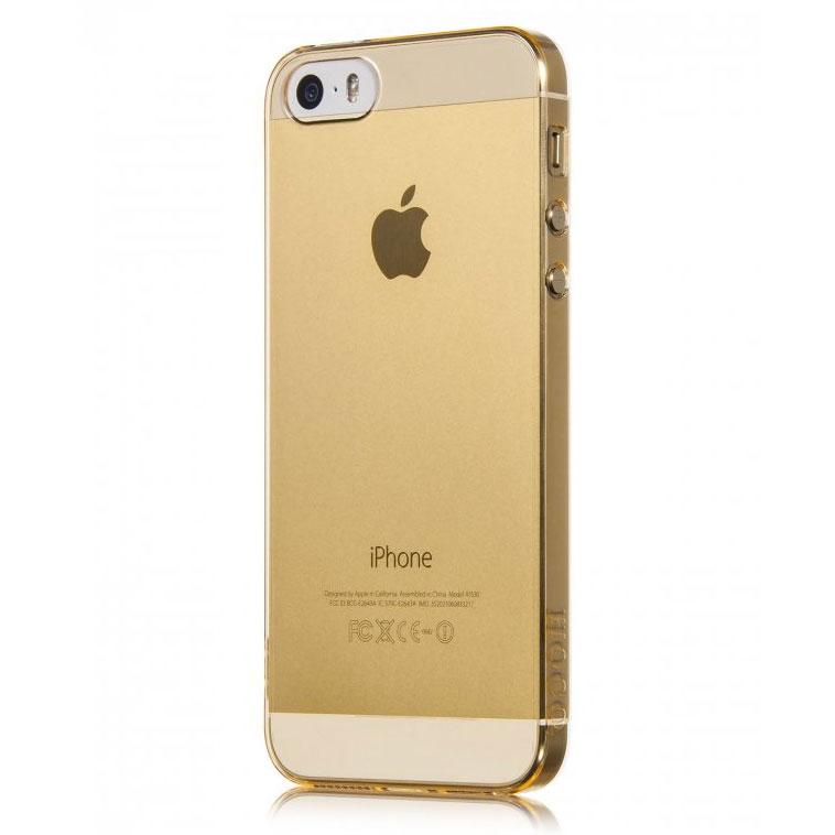 Чехол бампер Hoco для Apple iPhone 5, 5s, 5ce (золотой) - фото 1 - id-p216565379