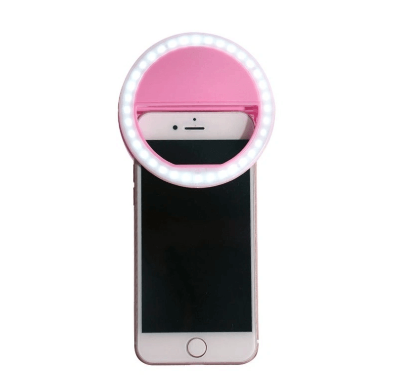 Кольцевая лампа Selfie Ring Light RK-34 (розовый) - фото 3 - id-p216564666