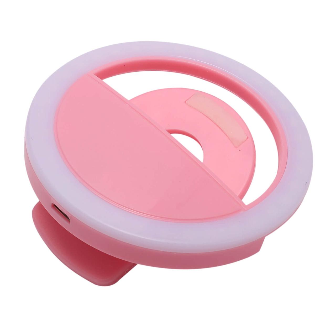Кольцевая лампа Selfie Ring Light RK-34 (розовый) - фото 5 - id-p216564666