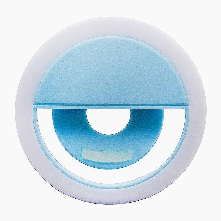 Кольцевая лампа Selfie Ring Light RK-34 (синий) - фото 1 - id-p216564667