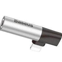 Адаптер Baseus CALL43 S1 3.5 мм (серебристый)