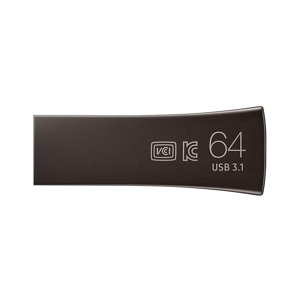 Флешка Samsung BAR Plus 64GB (серый титан) - фото 7 - id-p216564704