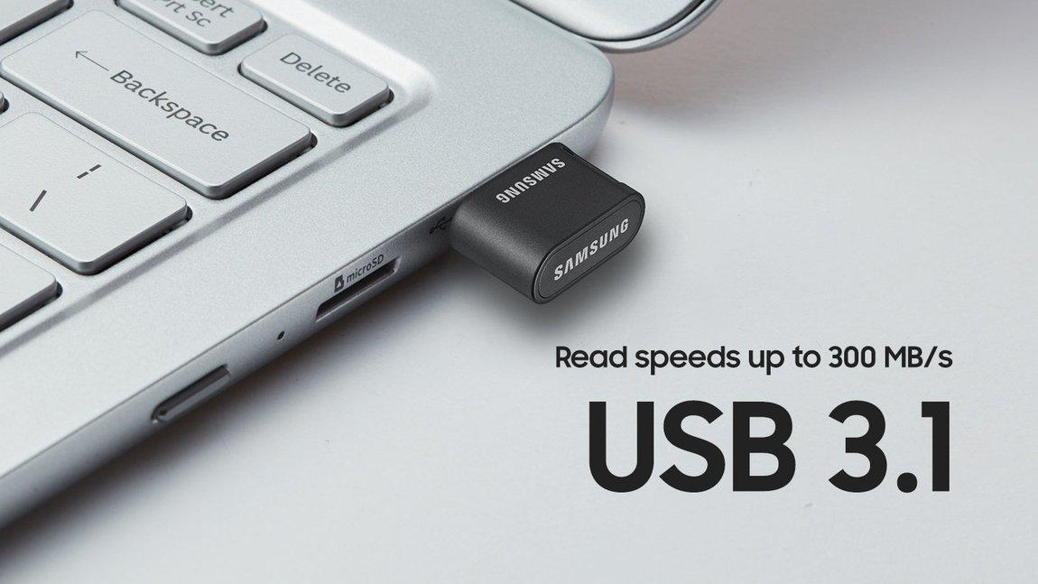 Флешка Samsung USB 3.1 Flash Drive FIT Plus 32GB - фото 3 - id-p216564705