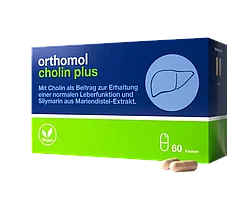 Биологически активная добавка к пище ОРТОМОЛ/ORTHOMOL® Cholin plus для печени № 60
