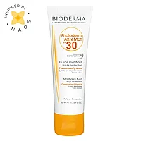 Эмульсия матирующая для лица Bioderma "Photoderm AKN Mat SPF 30 Matifying Fluid", 40 мл