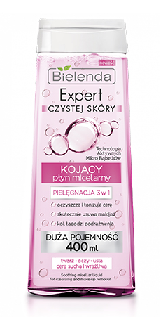 Корректирующая мицеллярная вода Bielenda Clean Skin Expert, 400 мл - фото 1 - id-p216570537