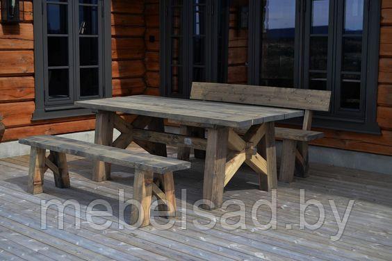 Набор садовый и банный  деревянный "Сельский Премиум №3"  1,2 метра 3 предмета