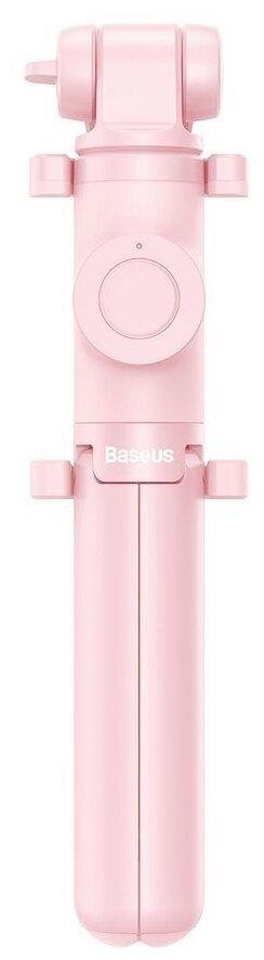 Монопод с треногой Baseus Lovely Selfie Stick SUDYZP-F04 (розовый) - фото 1 - id-p216581650