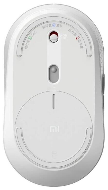 Мышь беспроводная Xiaomi Mi Dual Mode Wireless Mouse Silent Edition (белый) - фото 3 - id-p216581675