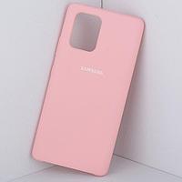 Чехол бампер Silicone Cover для Samsung Galaxy S10 lite, A91, M80S (розовый)