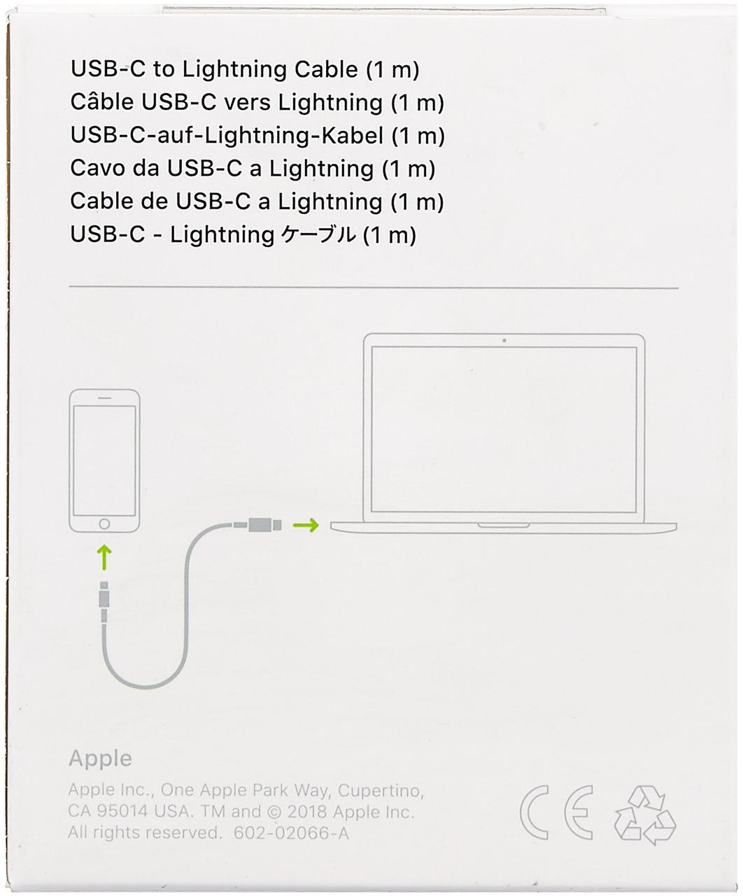 Кабель Apple USB Type-C - Lightning (MQGJ2ZE/A) 1 м - фото 4 - id-p216580797