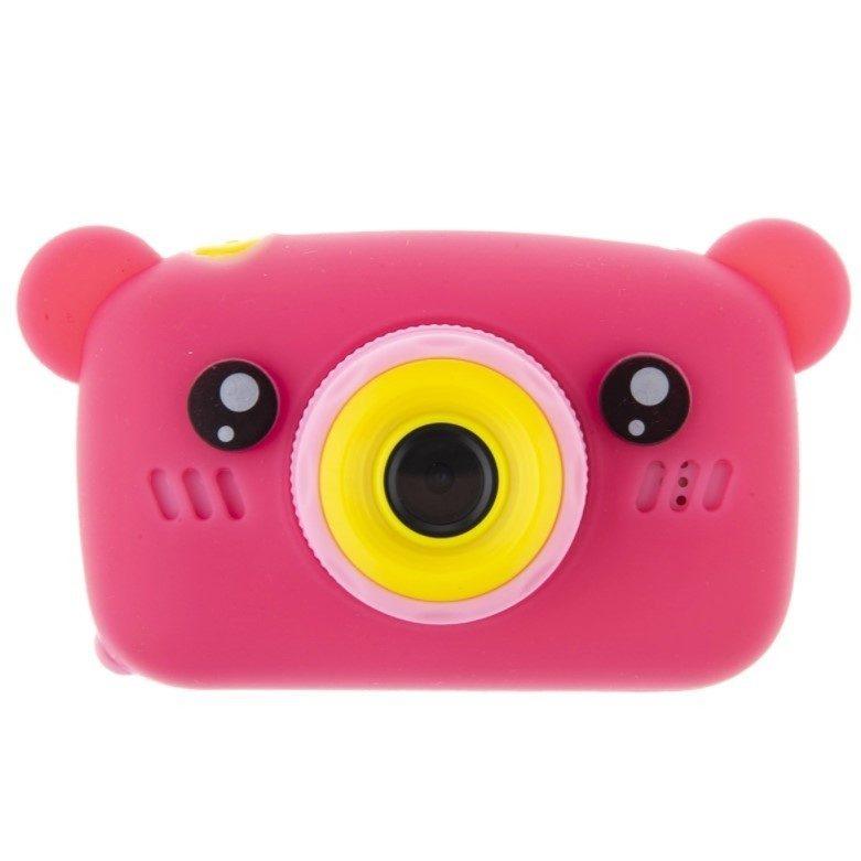 Детский фотоаппарат Smart Kids Camera мишка (розовый)