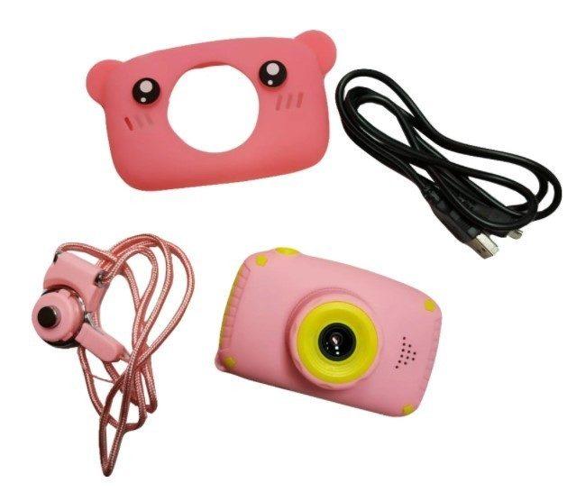 Детский фотоаппарат Smart Kids Camera мишка (розовый) - фото 3 - id-p216580814