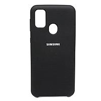 Чехол бампер Silicone Cover для Samsung Galaxy M21, M30s (черный)