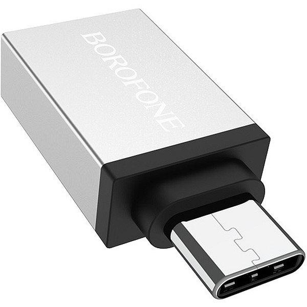 Адаптер OTG USB Type-C Borofone BV3 - фото 1 - id-p216579646
