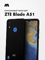 Силиконовый чехол для ZTE Blade A51 (черный)