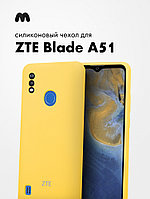 Силиконовый чехол для ZTE Blade A51 (желтый)