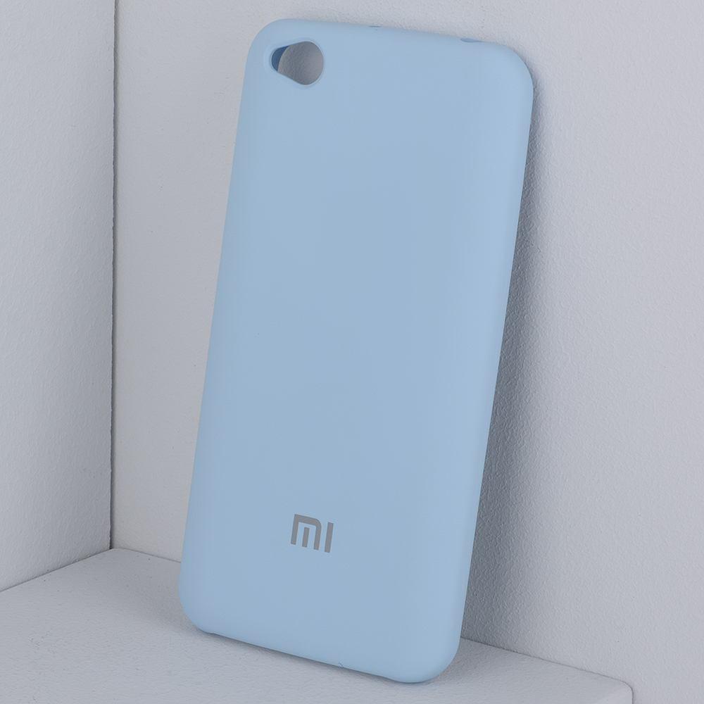 Чехол бампер Silicone Cover для Xiaomi Redmi Go (голубой) - фото 1 - id-p216581851