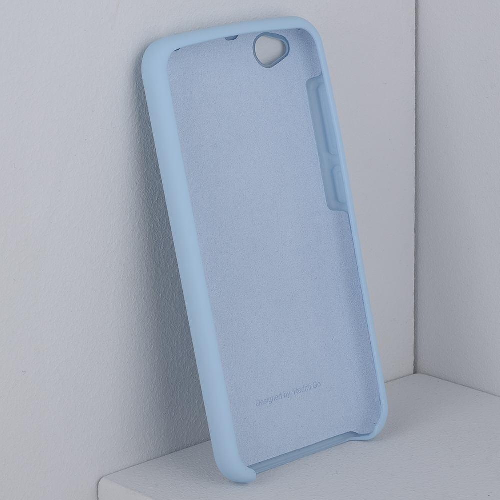Чехол бампер Silicone Cover для Xiaomi Redmi Go (голубой) - фото 3 - id-p216581851