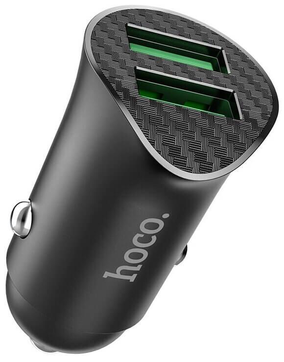 Автомобильное зарядное устройство Hoco Z39 2 USB QC3.0 18W - фото 6 - id-p216580895